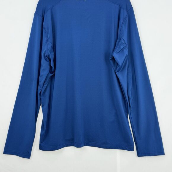 Mens Champion Double Dry Size XL Athletic Navy Blue Shirt Long Sleeves - Picture 5 of 16